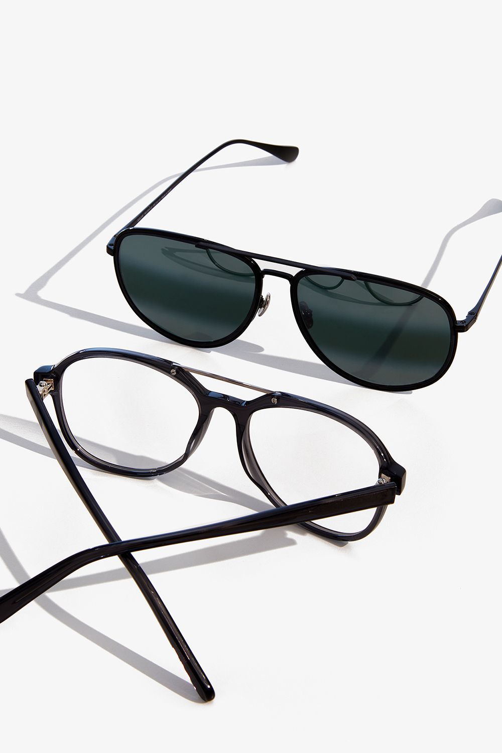 Aviator Eyewear Duo Product Photography Prompt