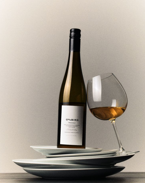 Wine Bottle Minimalist Product Photography Prompt