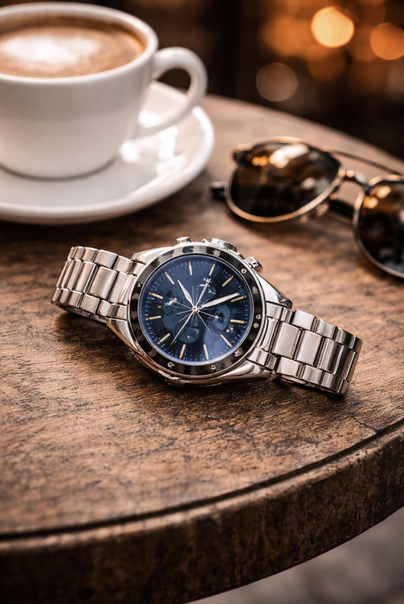 Chronograph Watch Tabletop Product Photography Prompt