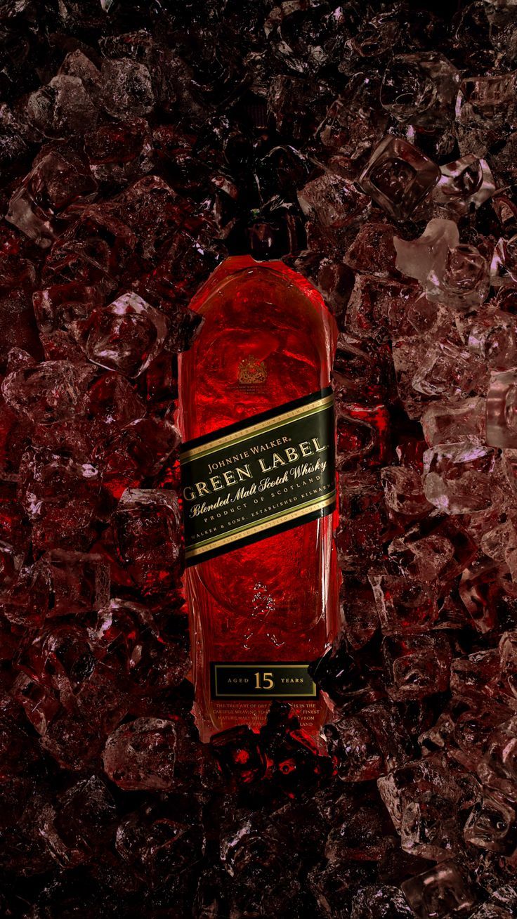 Whisky Bottle on Ice Product Photography Prompt