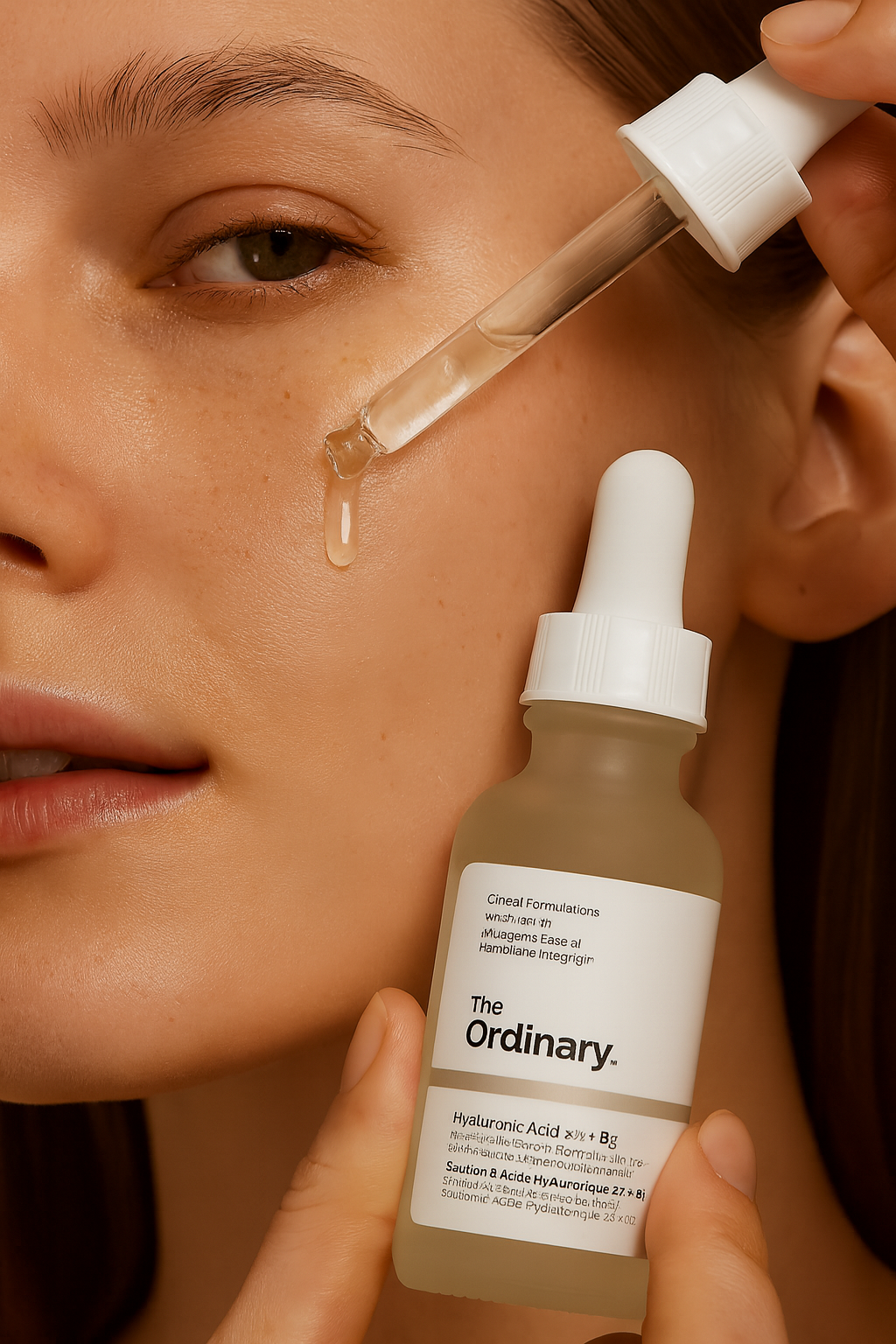 Skincare Serum Bottle and Dropper AI Prompt