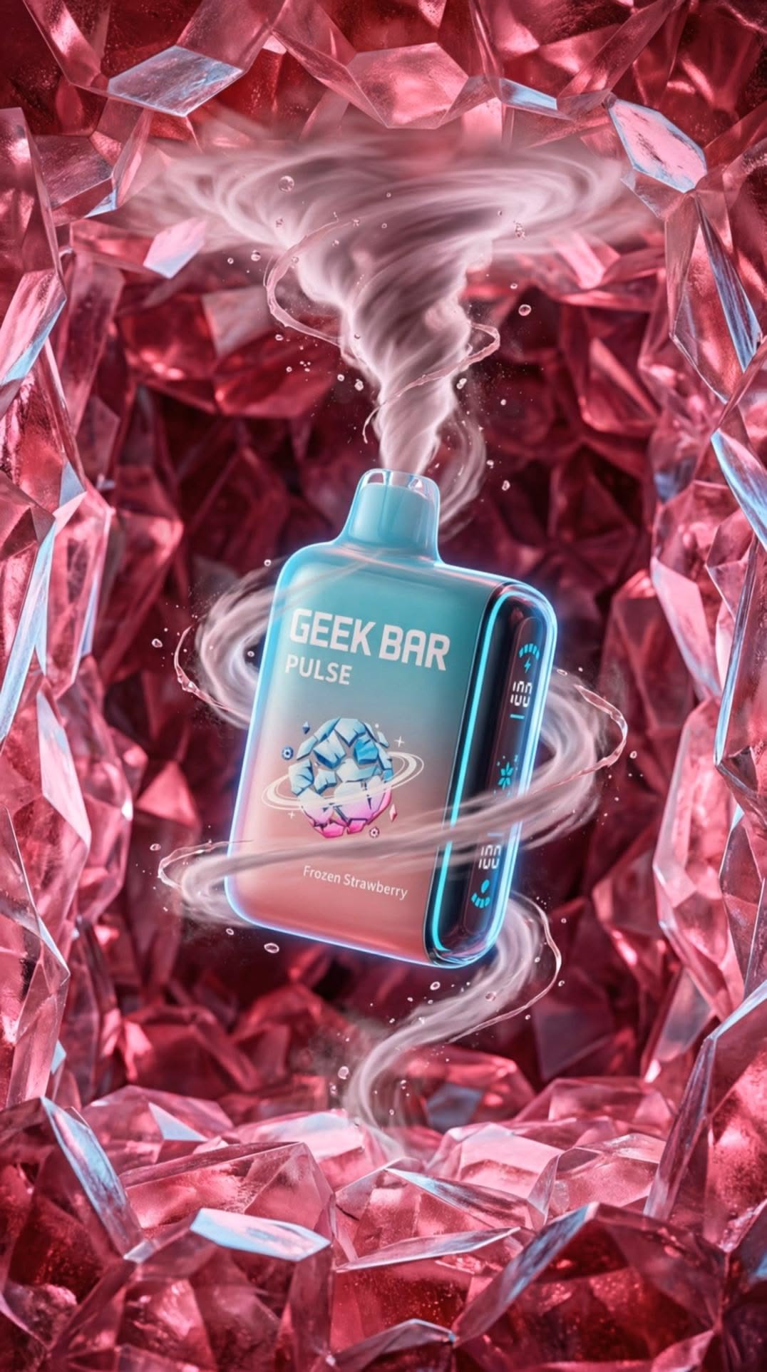 Disposable Vape Crystalline Advertising AI Prompt