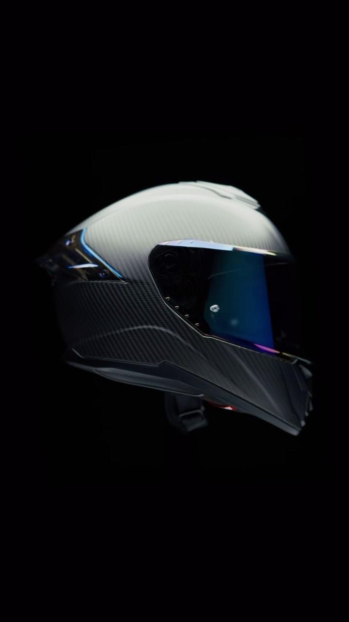 Carbon Fibre Motorcycle Helmet Product Photography Prompt