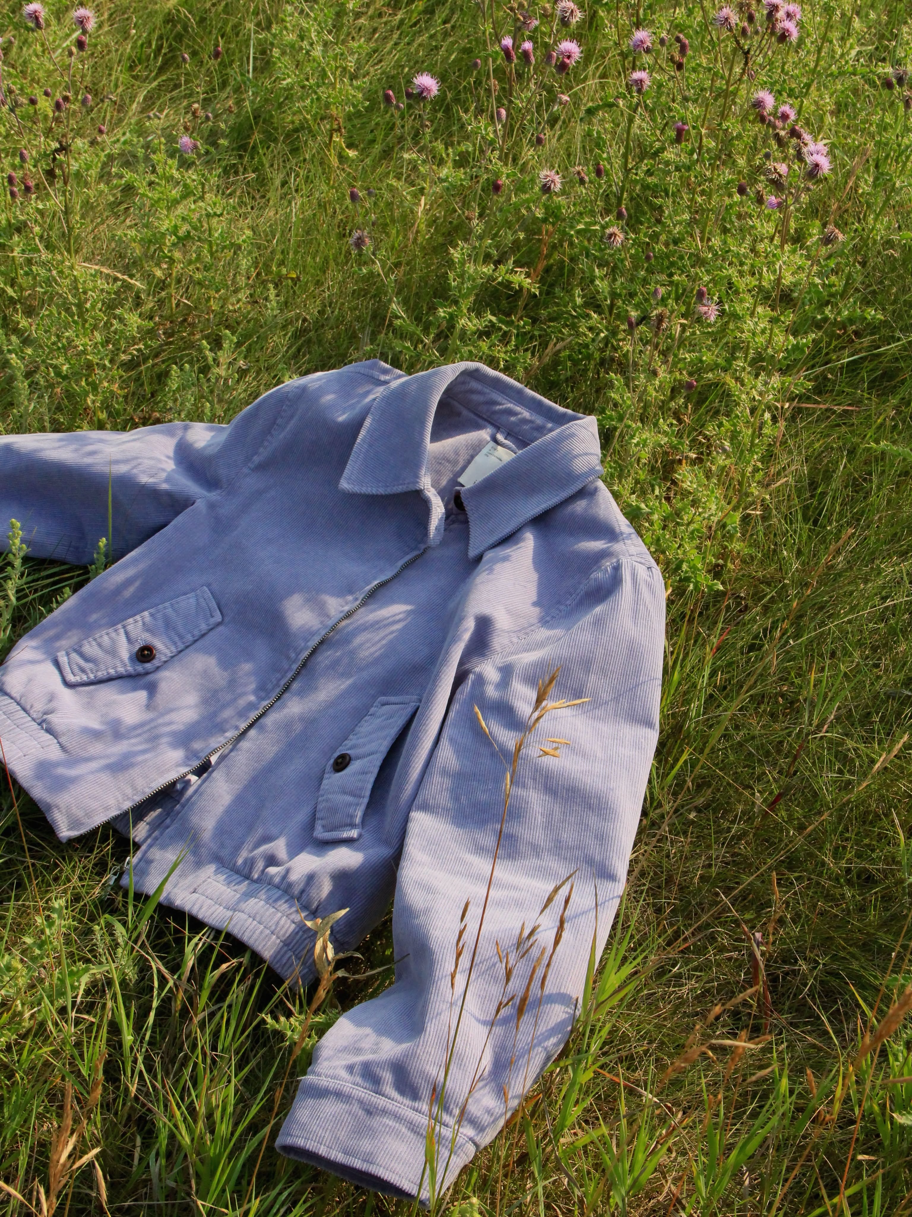 Corduroy Jacket Outdoor Product Photography Prompt