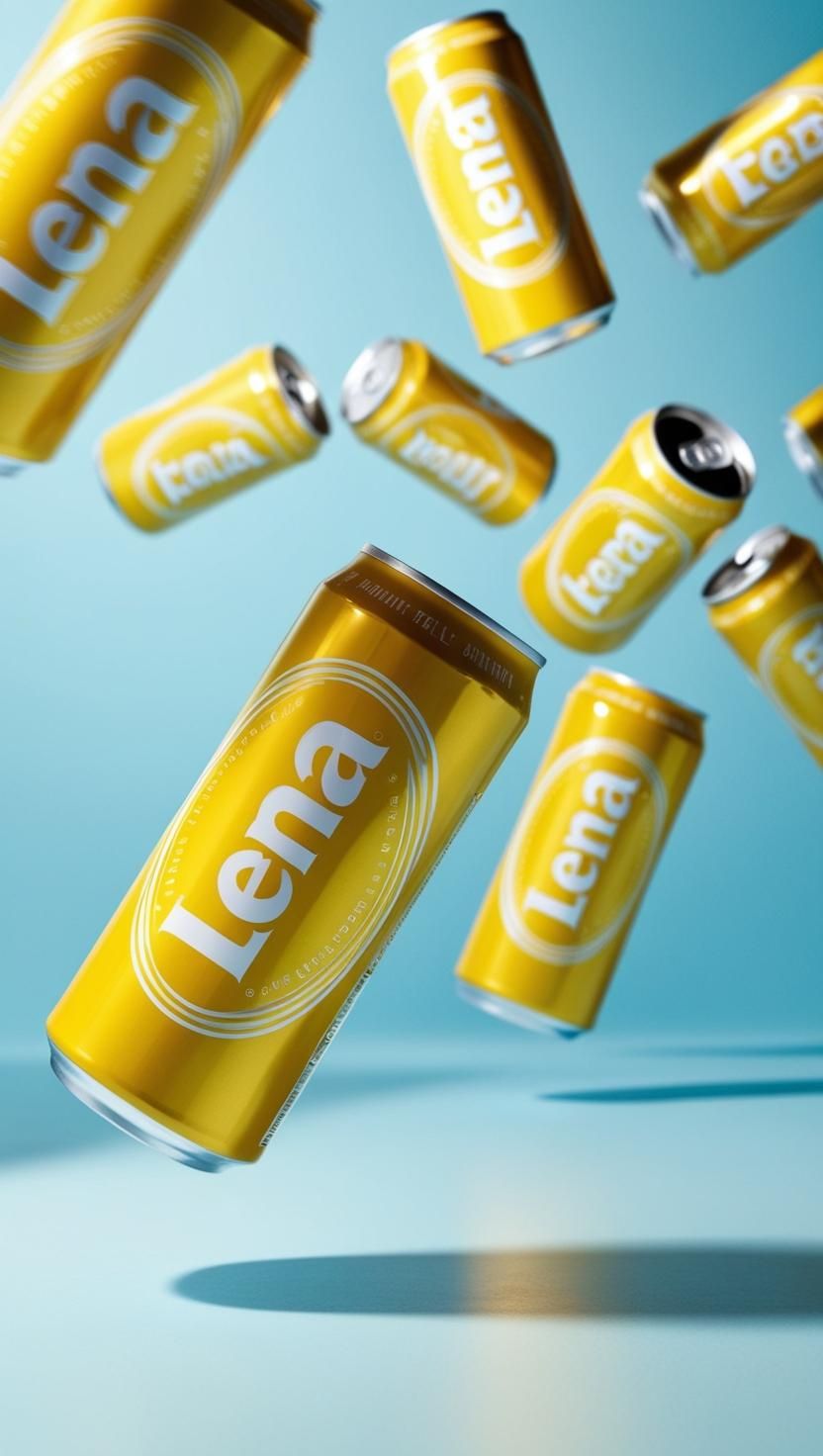 Floating Beverage Can Product Photography Prompt