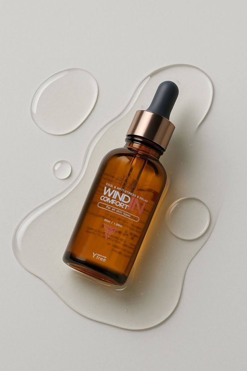 Amber Serum Bottle Product Photography AI Prompt