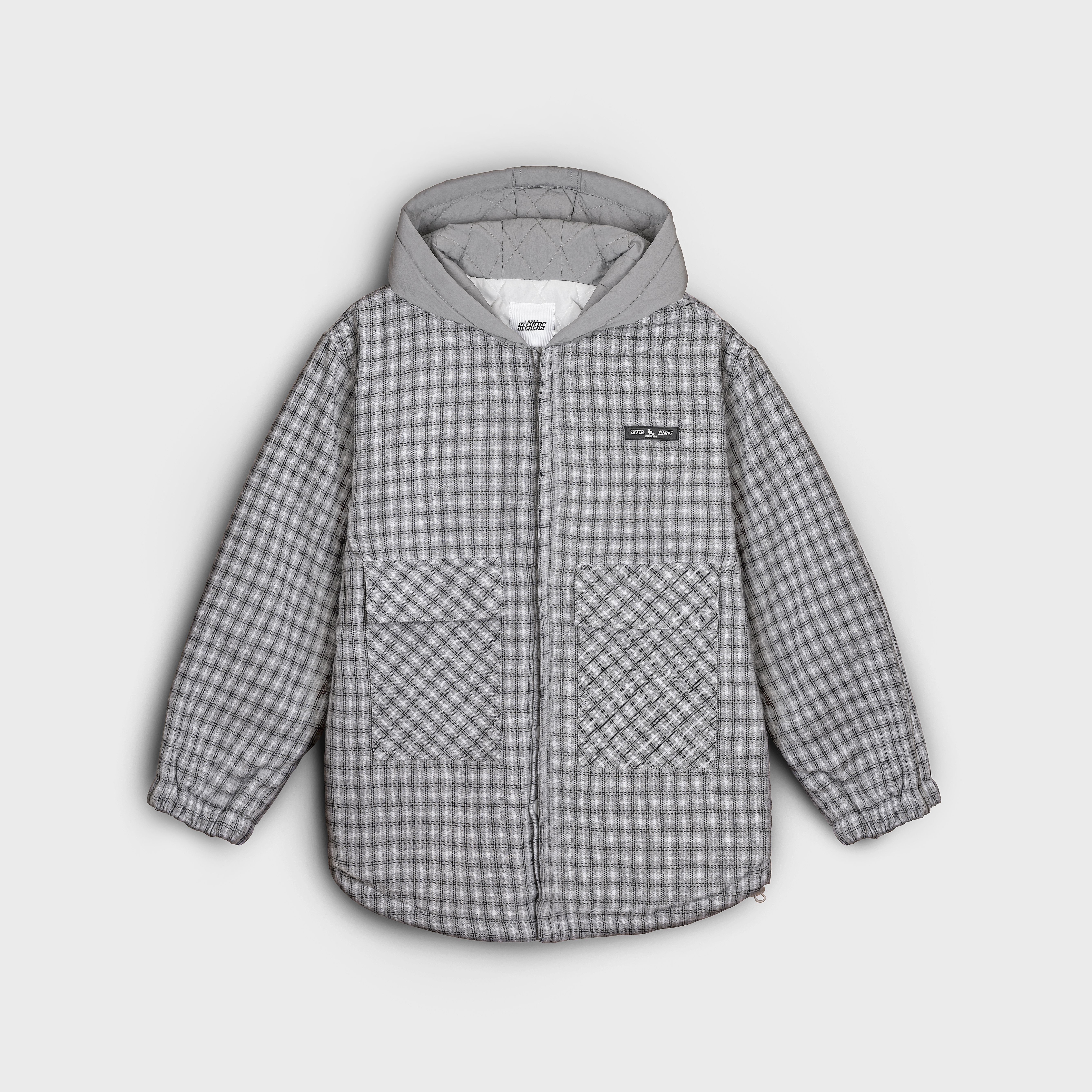 Padded Hooded Jacket Product Photography Prompt