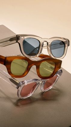 Designer Sunglasses Trio Product Photography Prompt