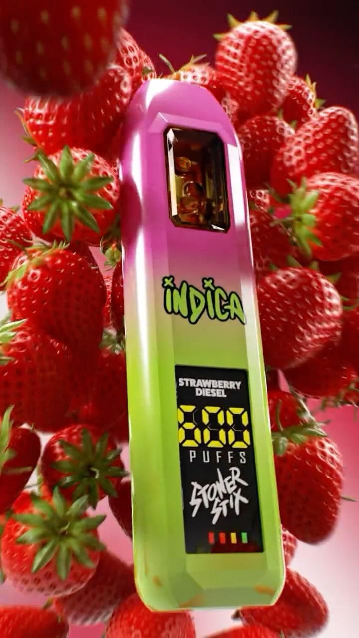 Disposable Vape Strawberry Product Photography Prompt