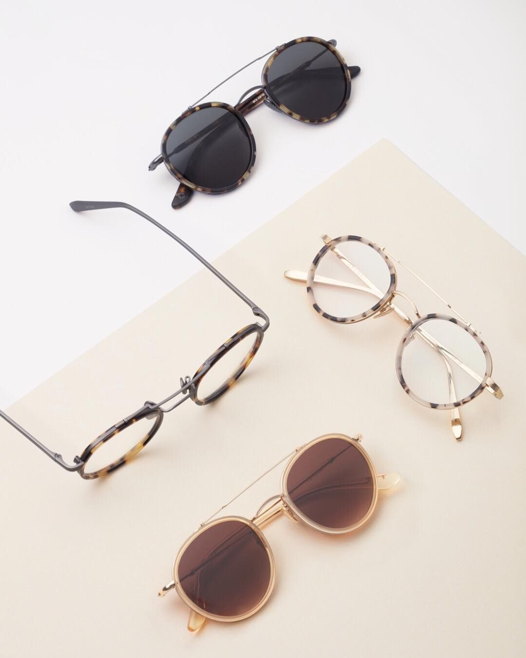 Minimal Eyewear Collection Product Photography Prompt