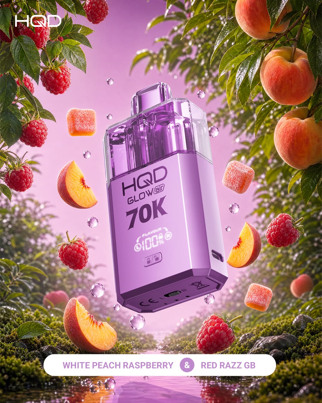 Purple Vape Fruit Advertising AI Prompt
