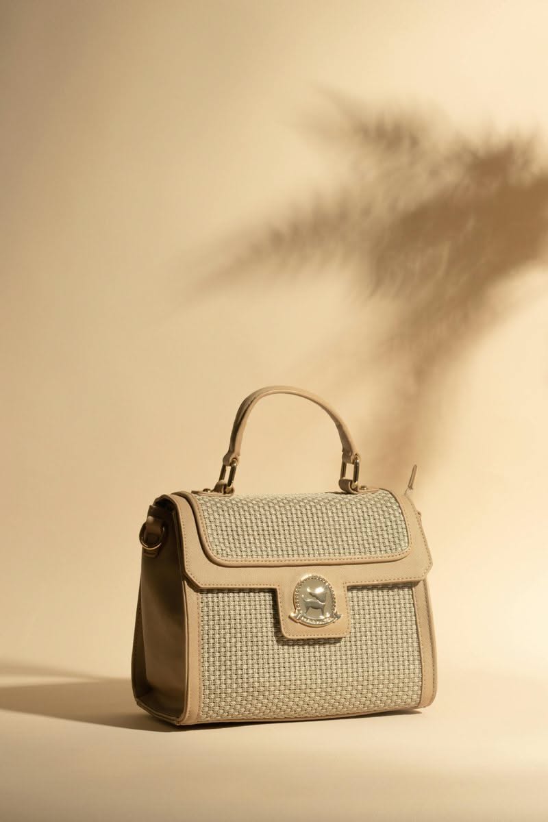 Structured Top Handle Handbag Product Photography Prompt