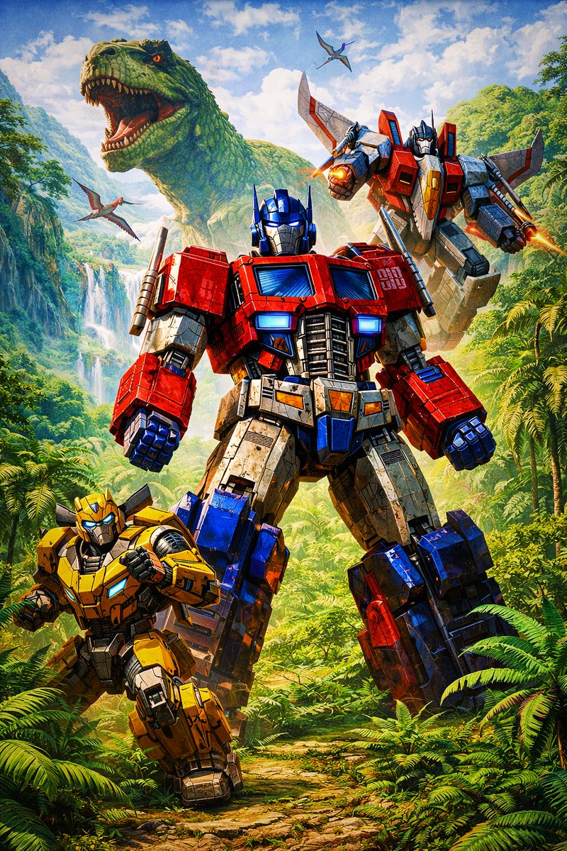 Optimus Prime Video Game Poster Prompt
