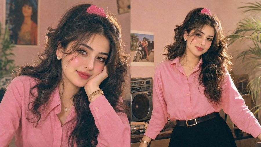 1980s Retro Indian Fashion Diptych