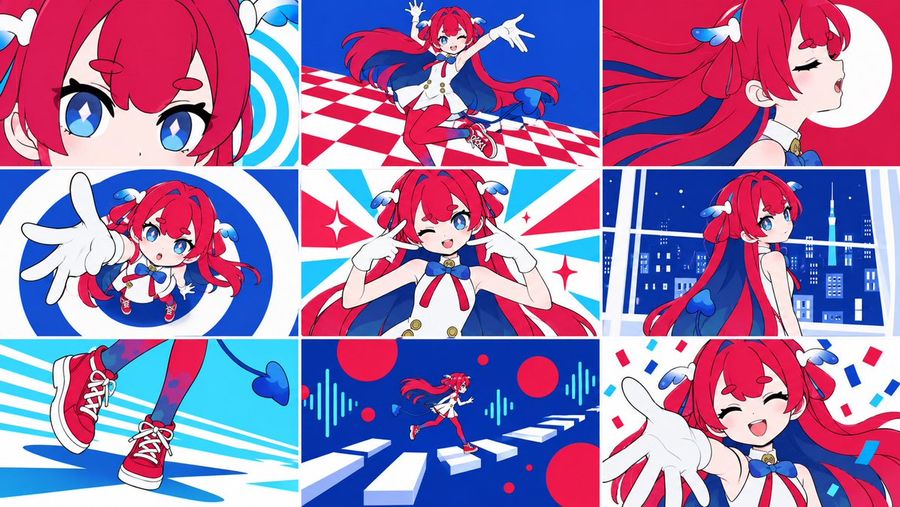 Anime Character 9-Panel Promo Collage