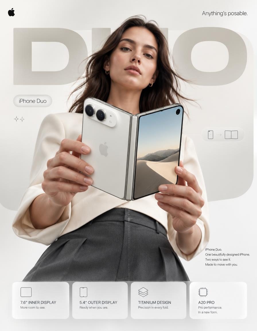 Apple Style Tech Promotional Poster