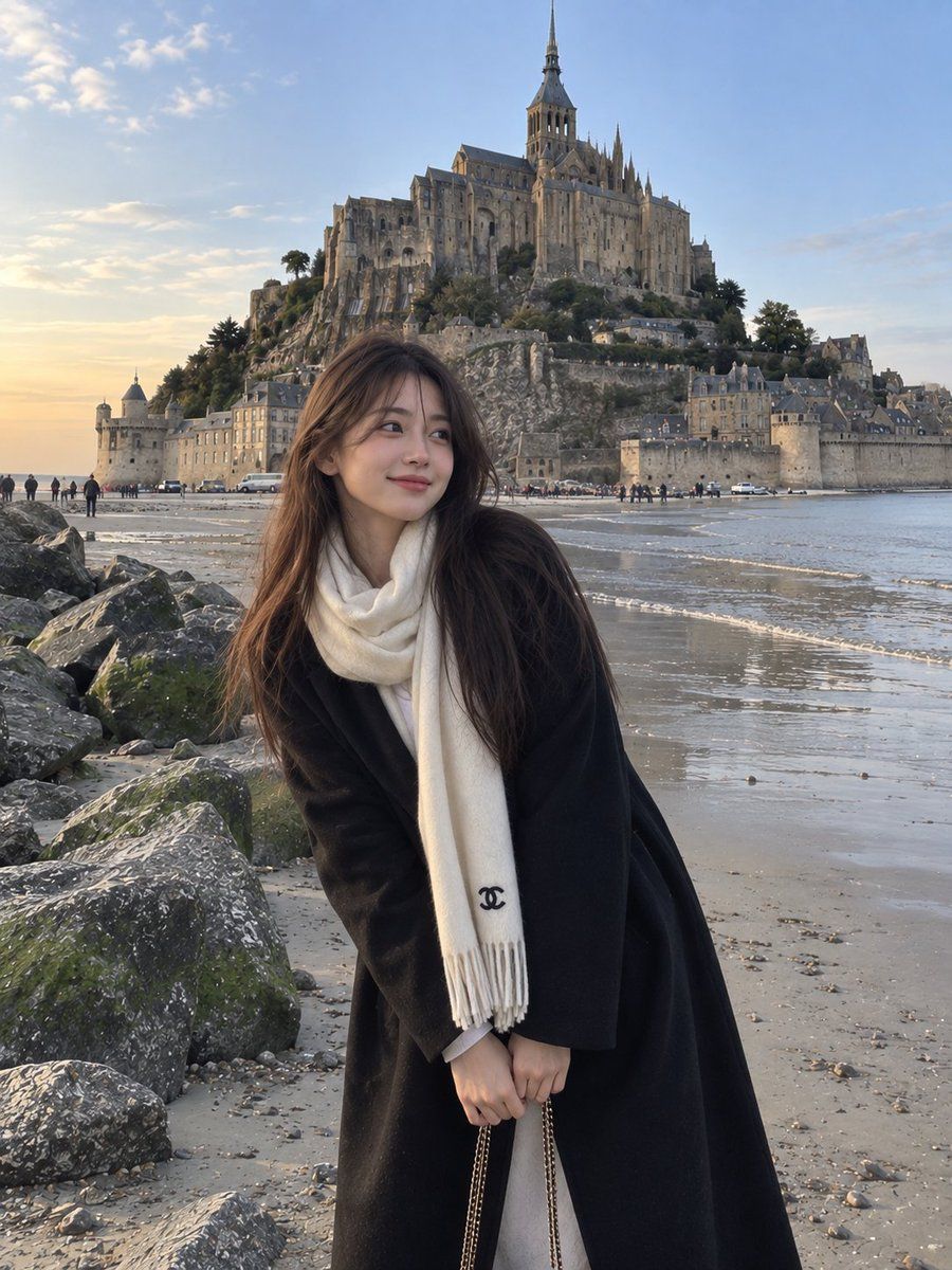 Candid Coastal Travel Portrait