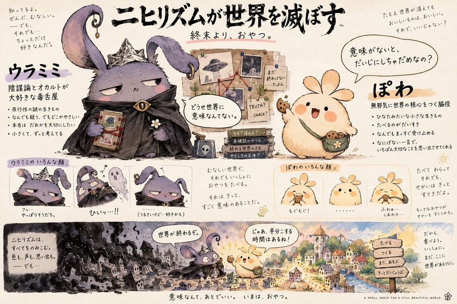Nihilist Mascot Manga Poster