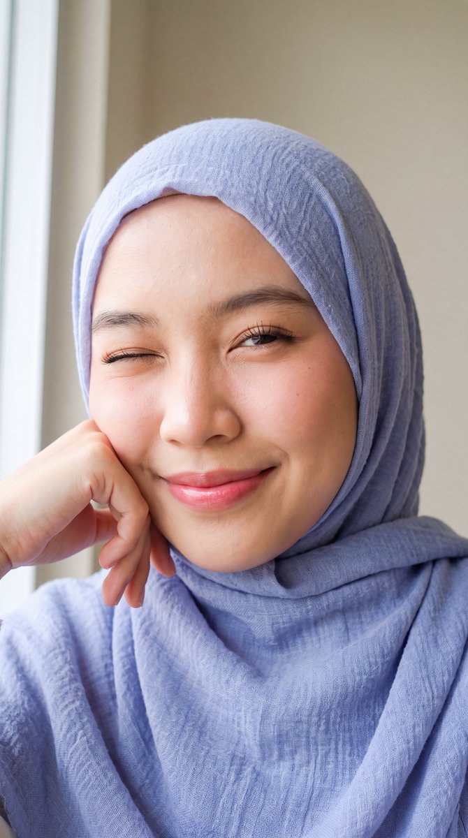 Playful Hijab Portrait