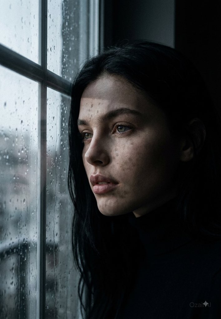 Dark Cinematic Window Lighting Portrait