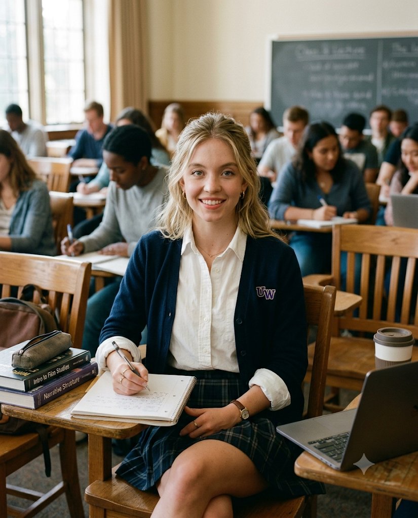 Candid College Celebrity Portrait