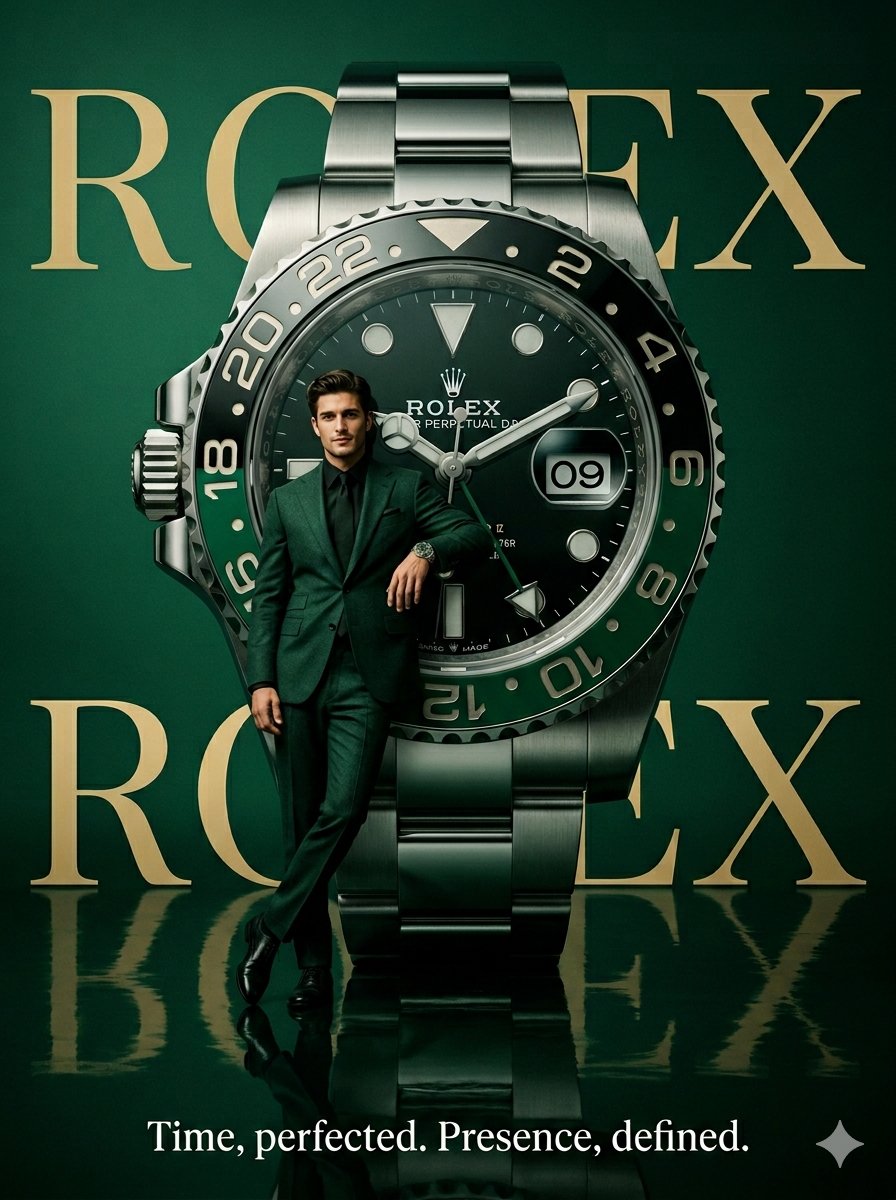 Surrealist Rolex Brand Poster